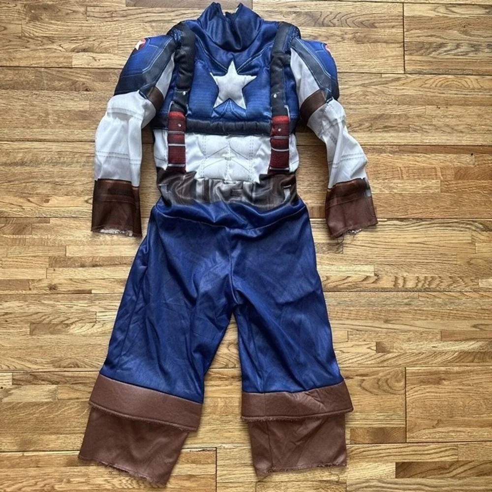 Captain America Muscle Costume Size‎ Small 2t - Picture 4 of 10